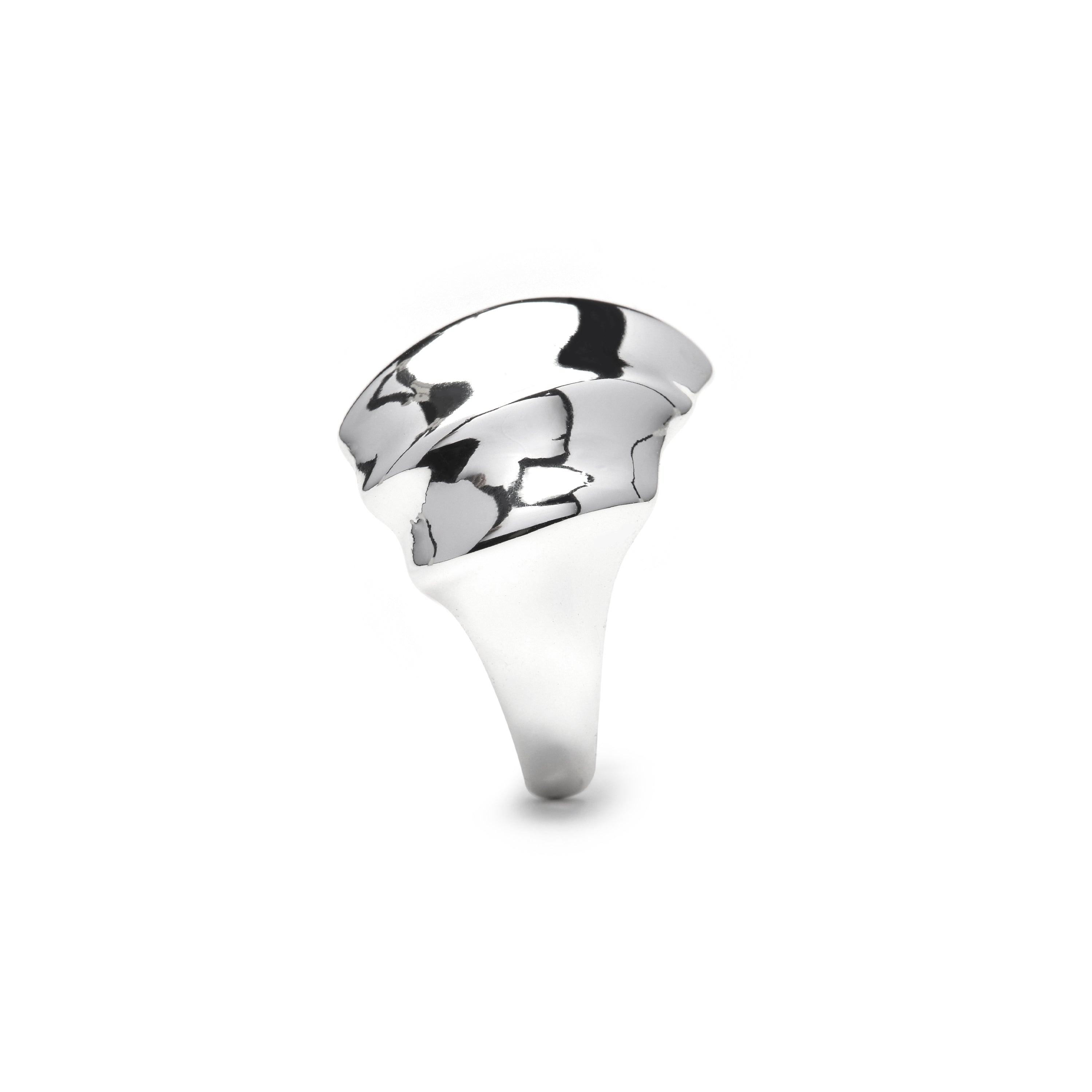 Anello con finitura in rodio - Dinu