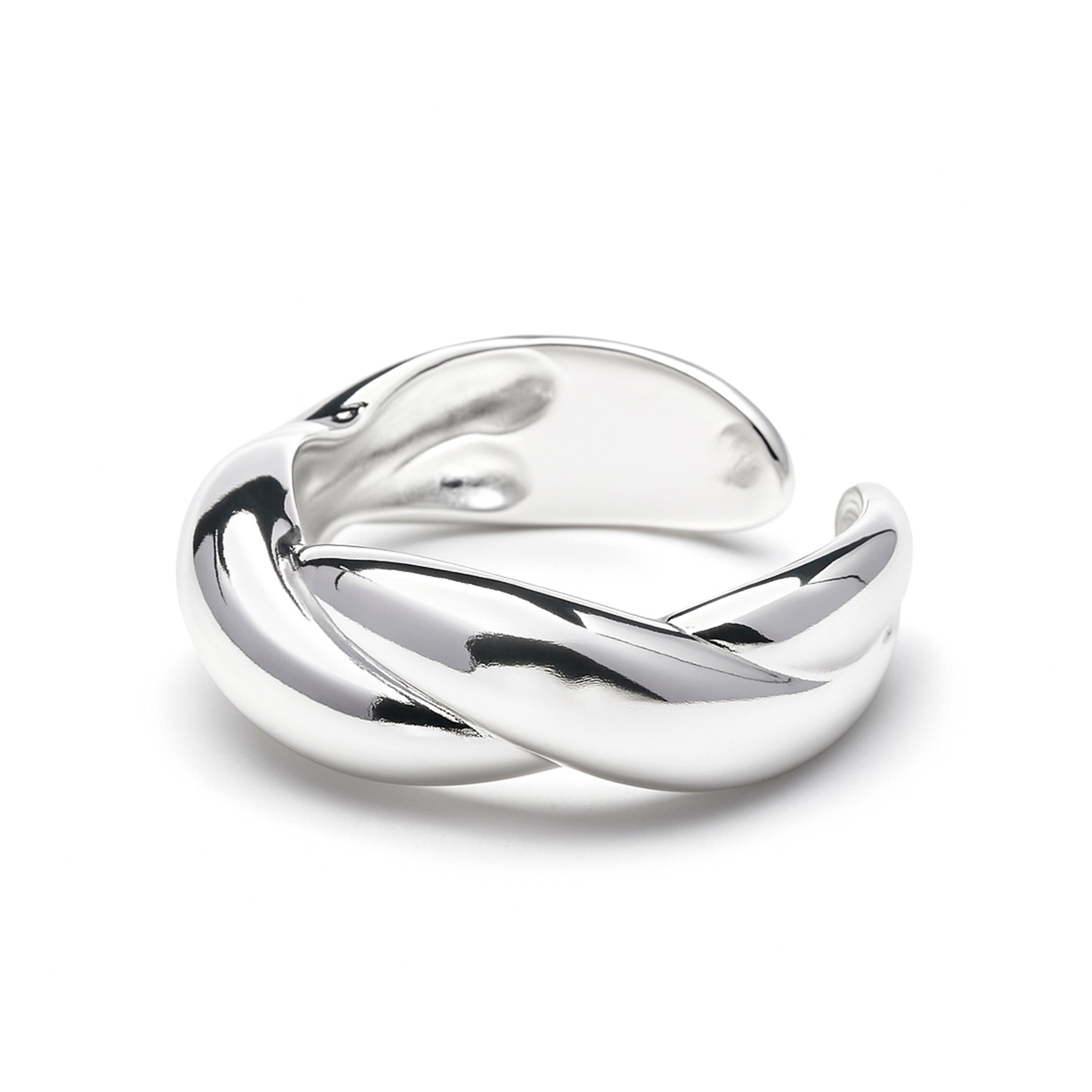 Anillo acabado en rodio - Fayna