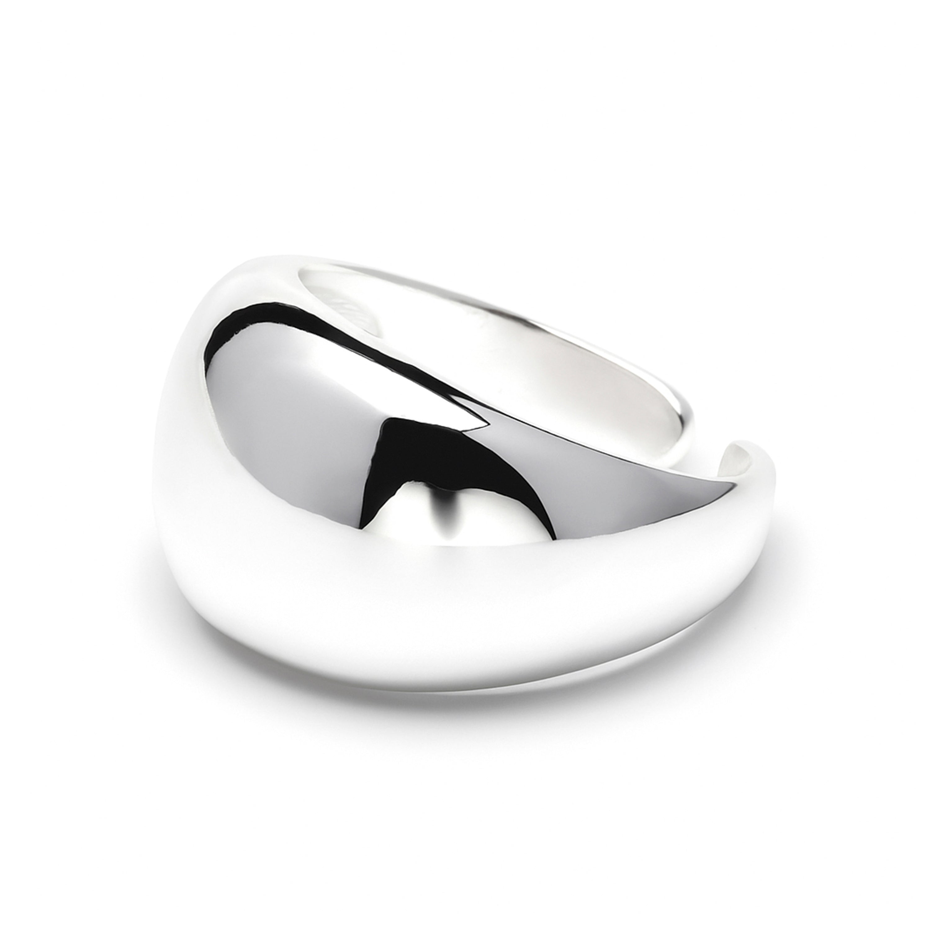 Rhodium Finished Ring - Nura