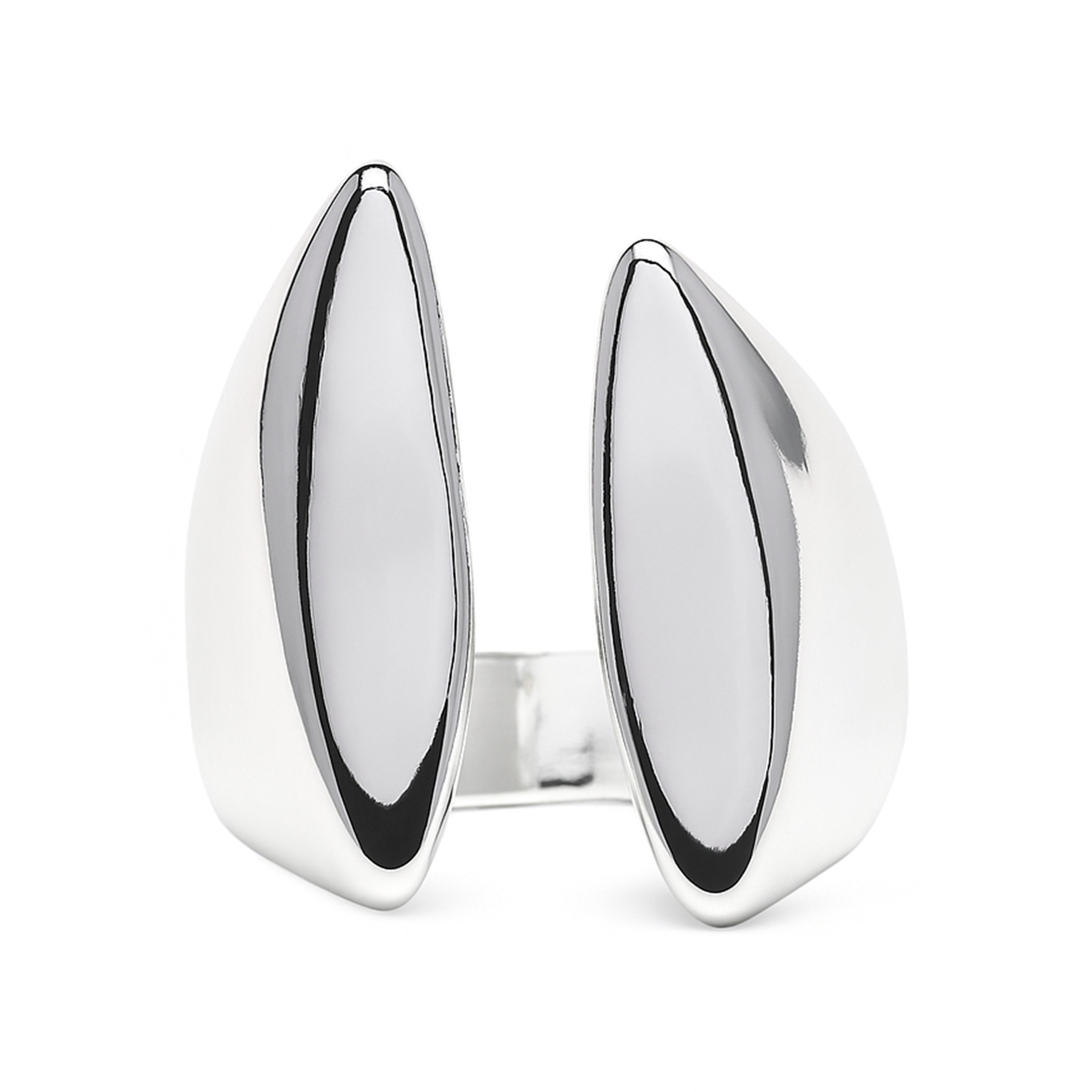 Bague finition rhodium - Yaslah