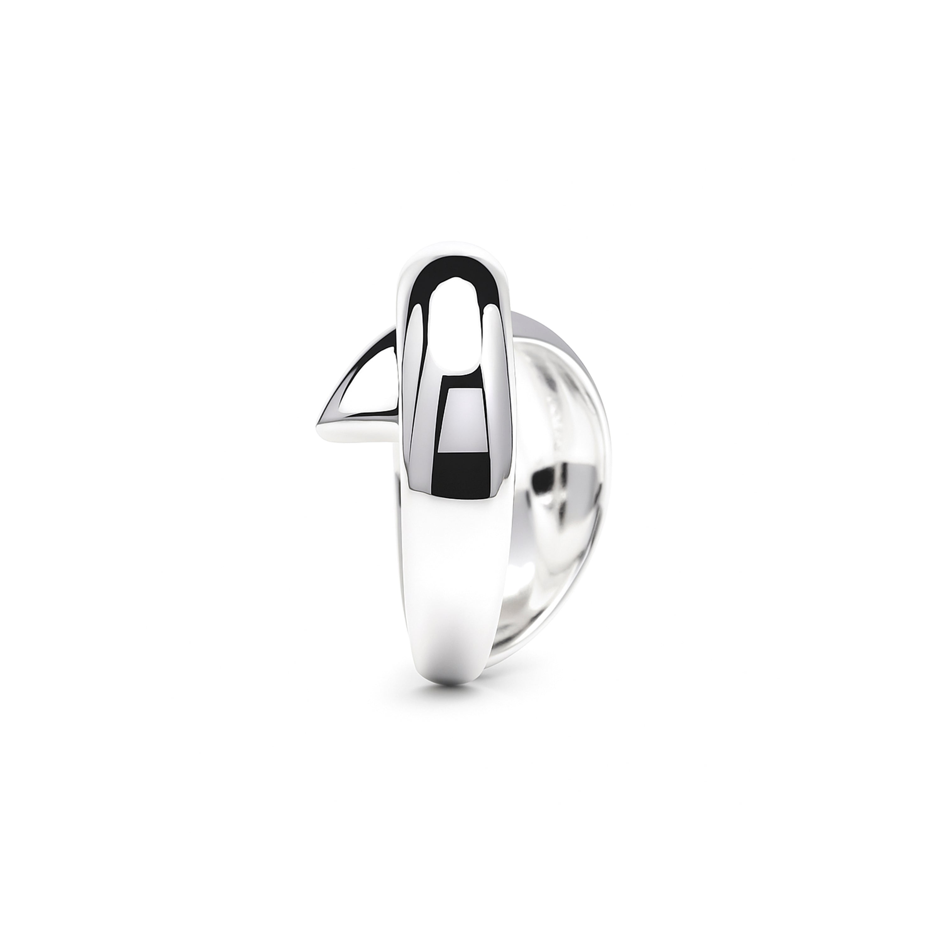 Bague finition rhodium - Nacui