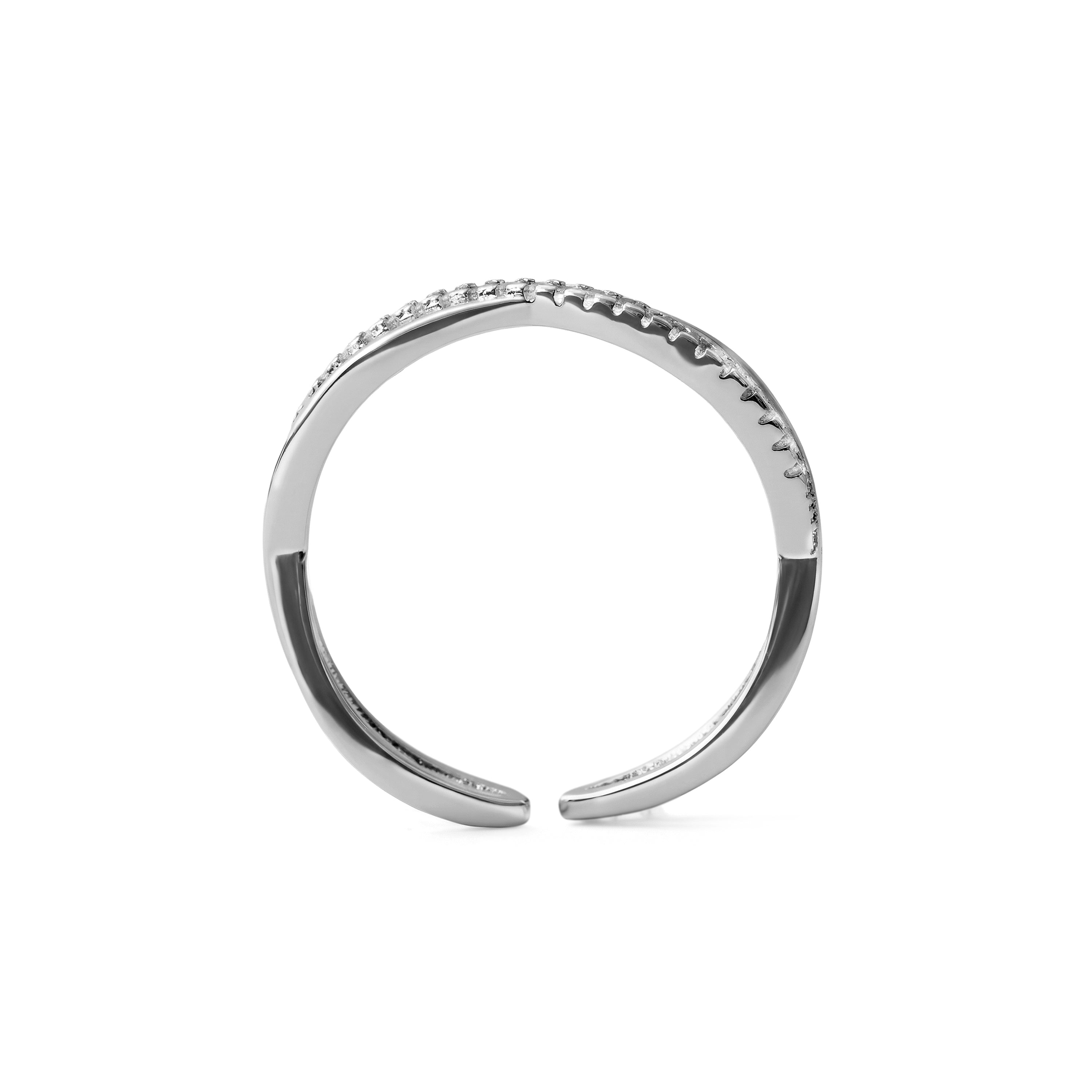 Anello Hagoe finitura argento - Hagoe BIANCO