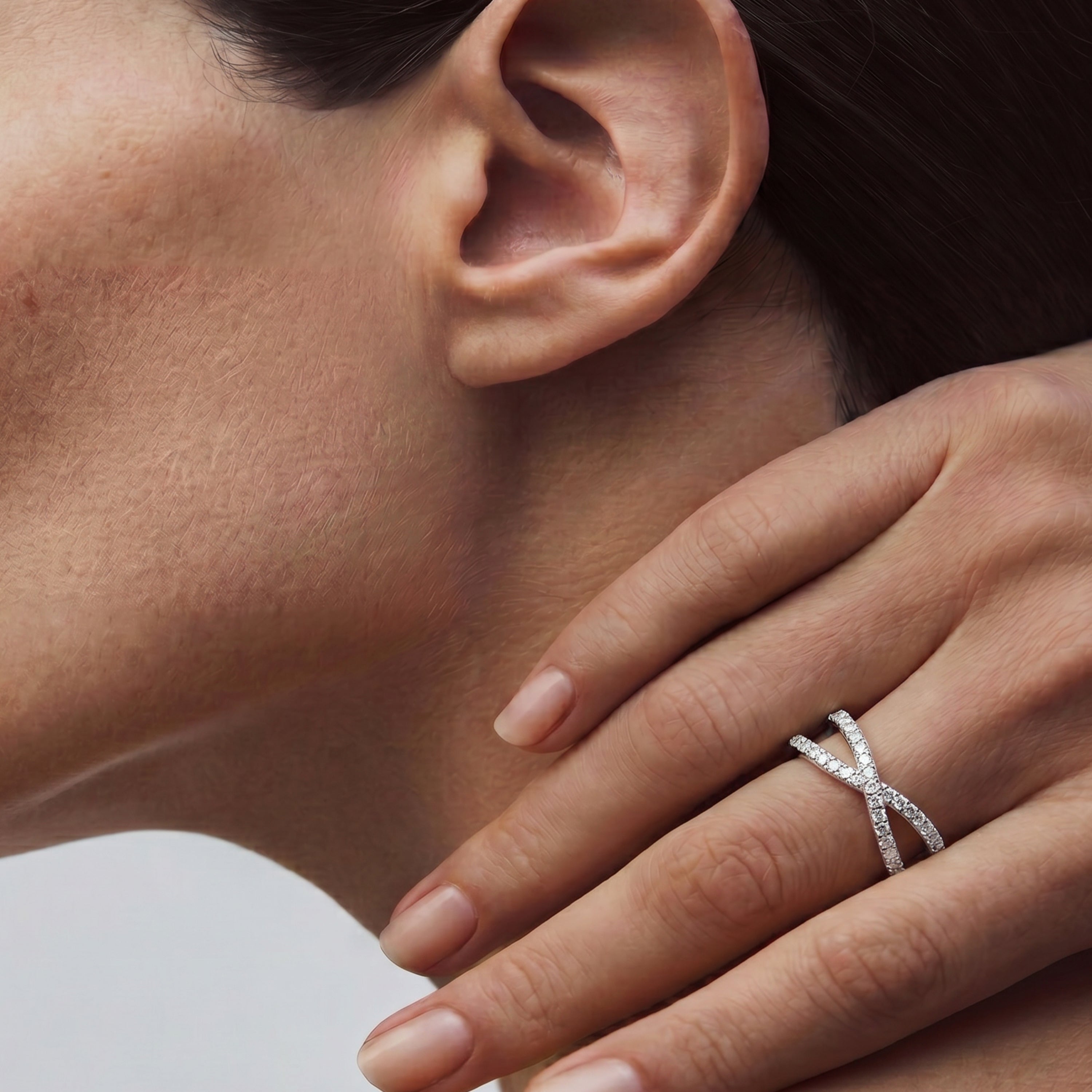 Anello Hagoe finitura argento - Hagoe BIANCO