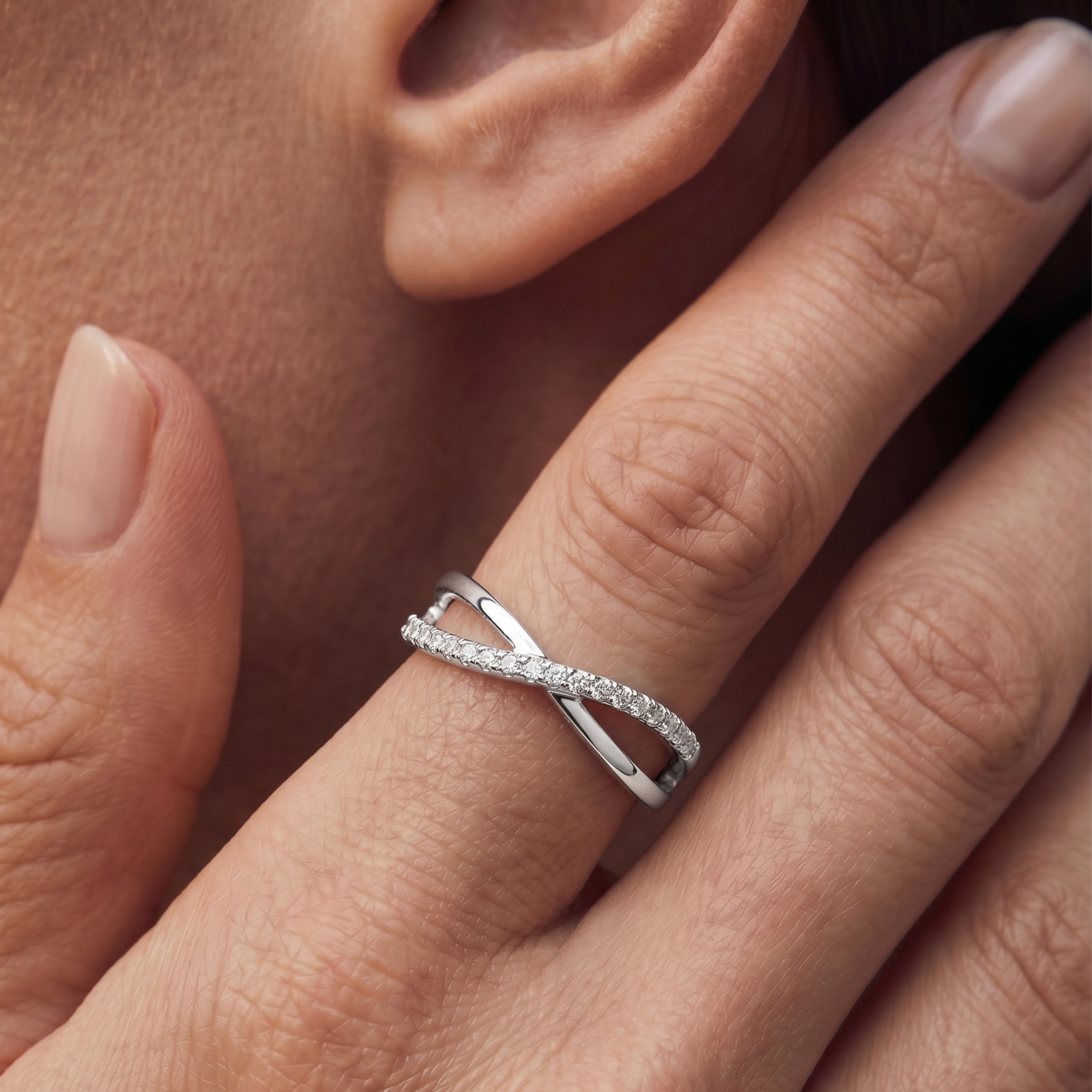 Anello Hagoe finitura argento - Hagoe BIANCO