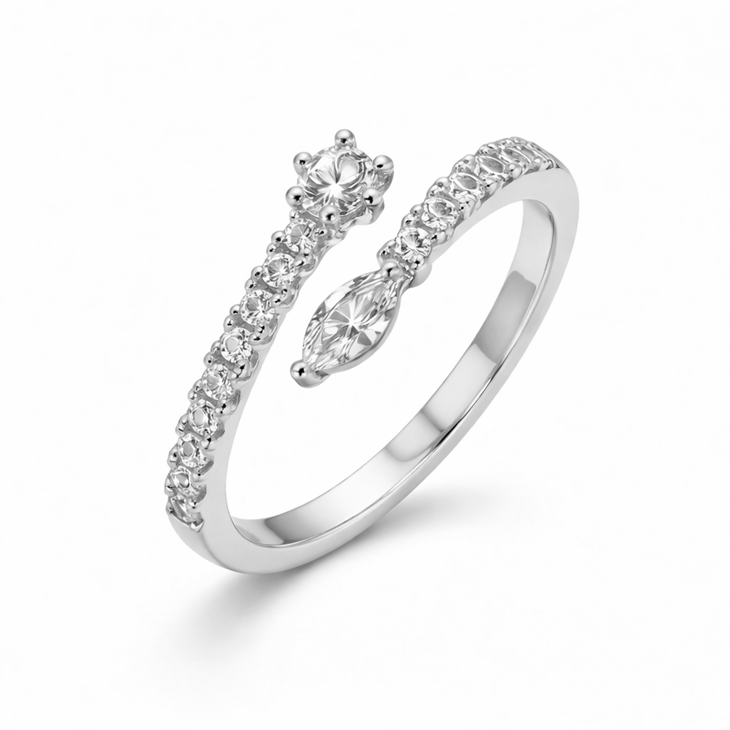 Anello con Perla Bianca Finitura in Argento - Rinmi