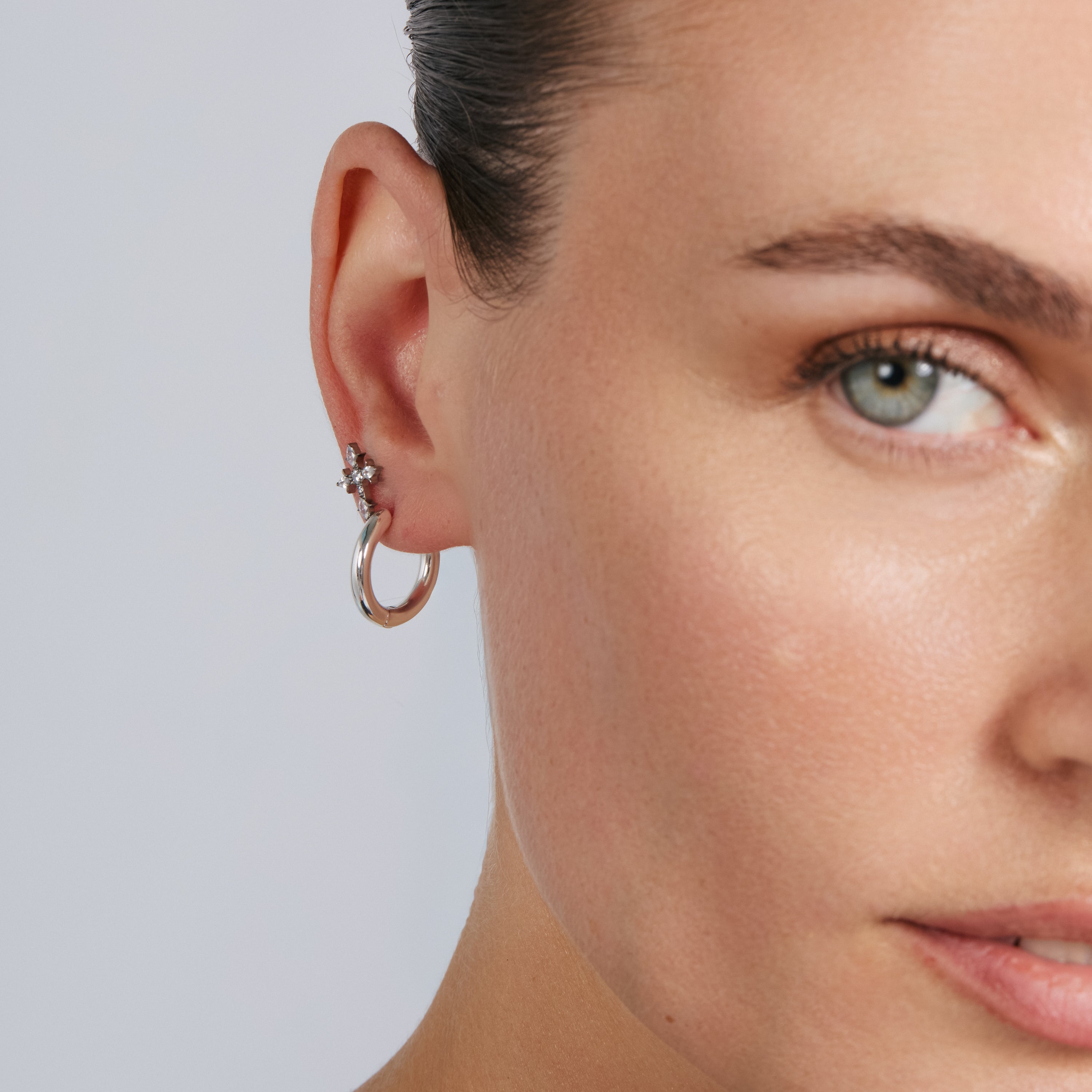 Piercing Circonita Brillante de titanio - Montor