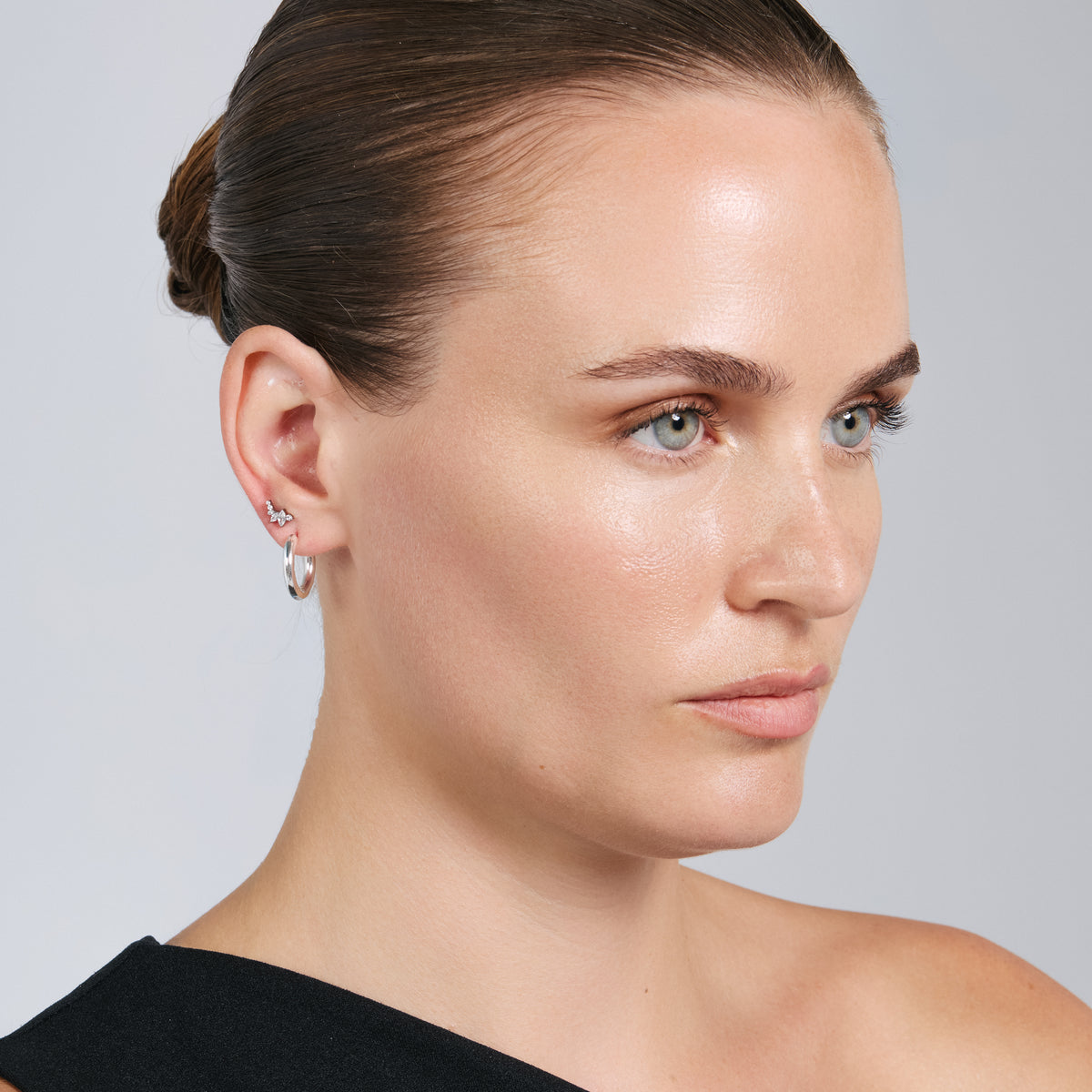 Piercing in titanio con zirconia brillante - Koludan