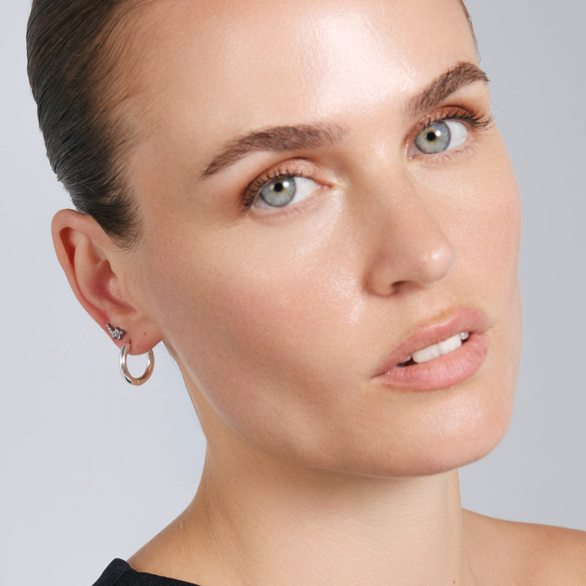 Piercing in titanio con zirconia brillante - Koludan