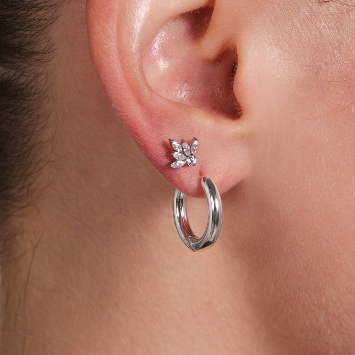 Piercing Circonita Brillante de titanio - Barbach