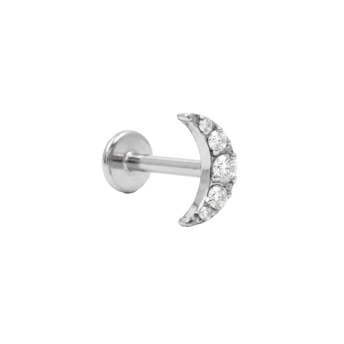 Titanpiercing mit funkelndem Zirkon – Mamry