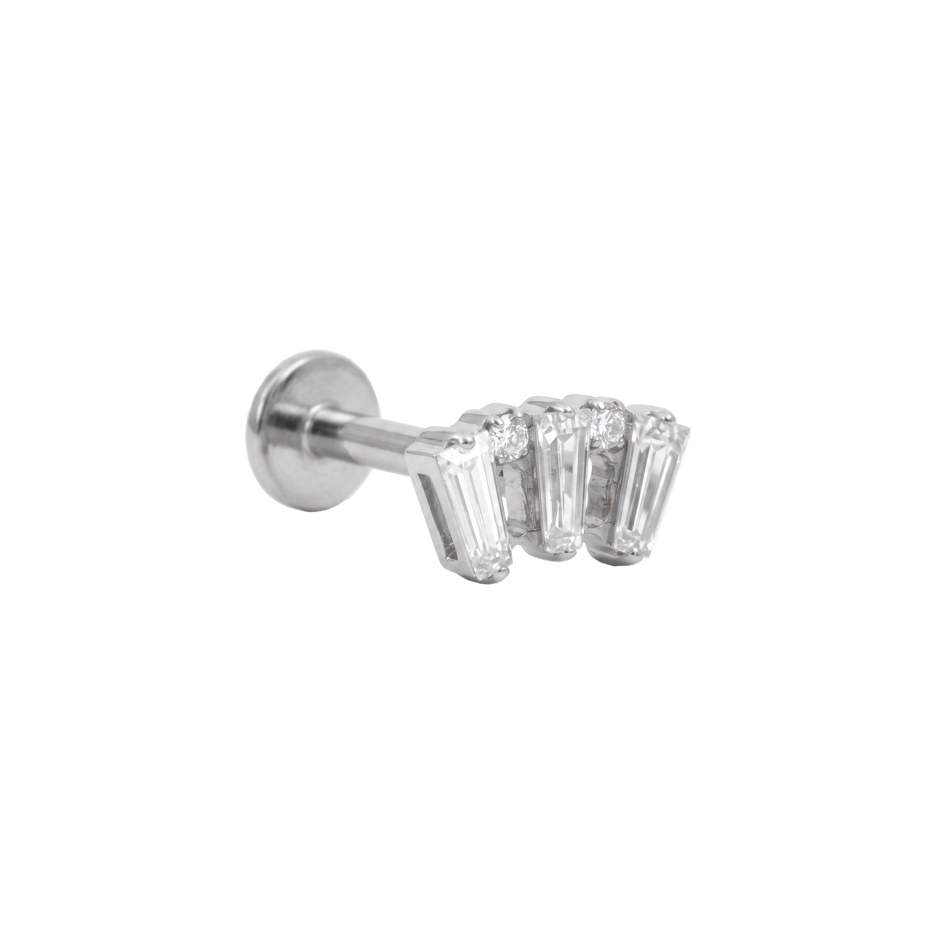 Piercing in titanio con zircone brillante - Kramri