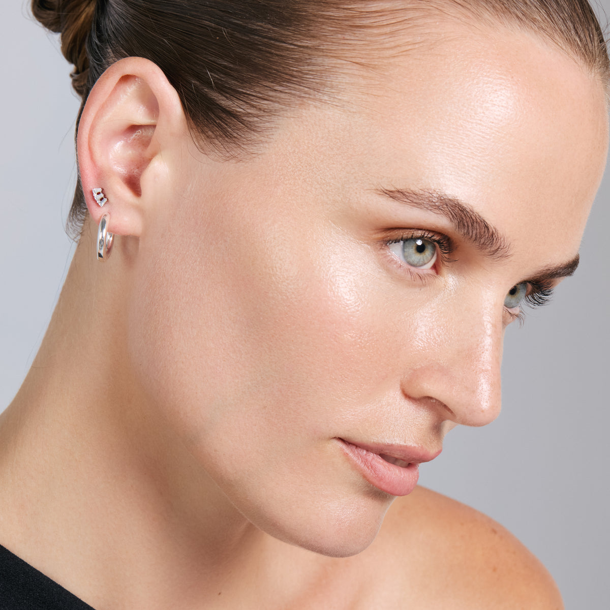 Piercing in titanio con zircone brillante - Kramri