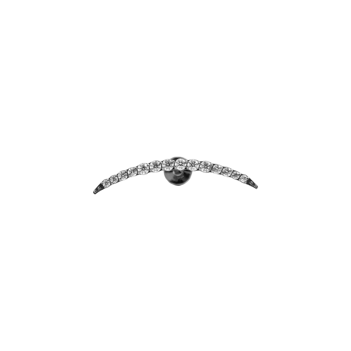 Piercing in titanio con zircone brillante - Gletli