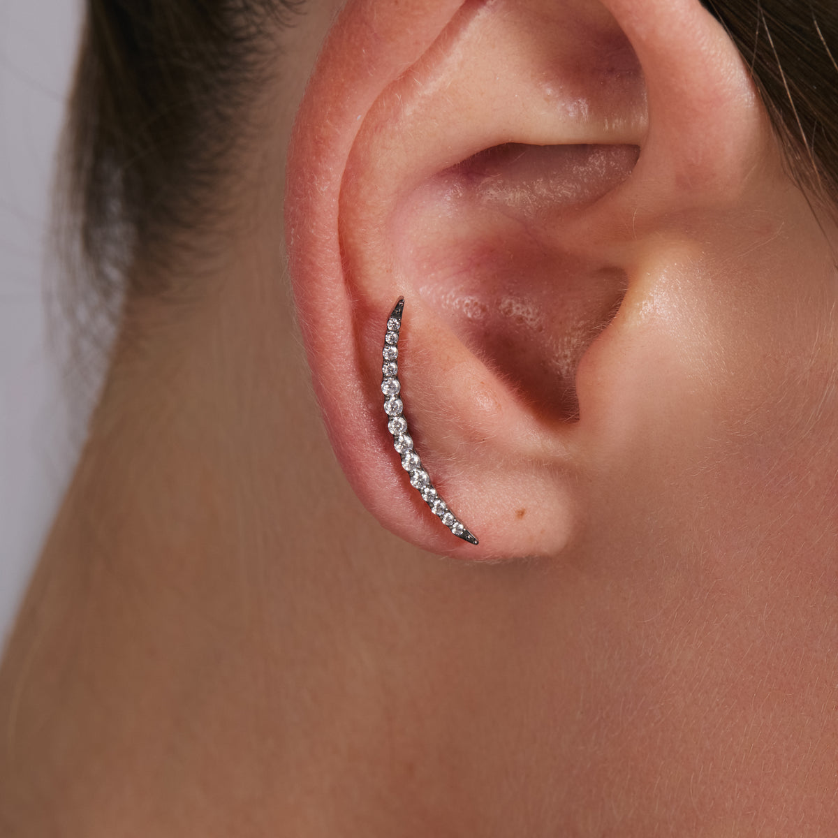 Piercing in titanio con zircone brillante - Gletli