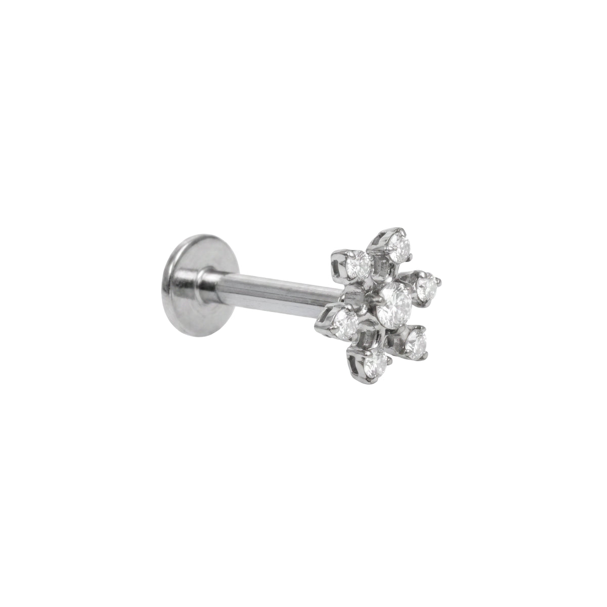 Titanium Bright Cubic Zirconia piercing - Belam