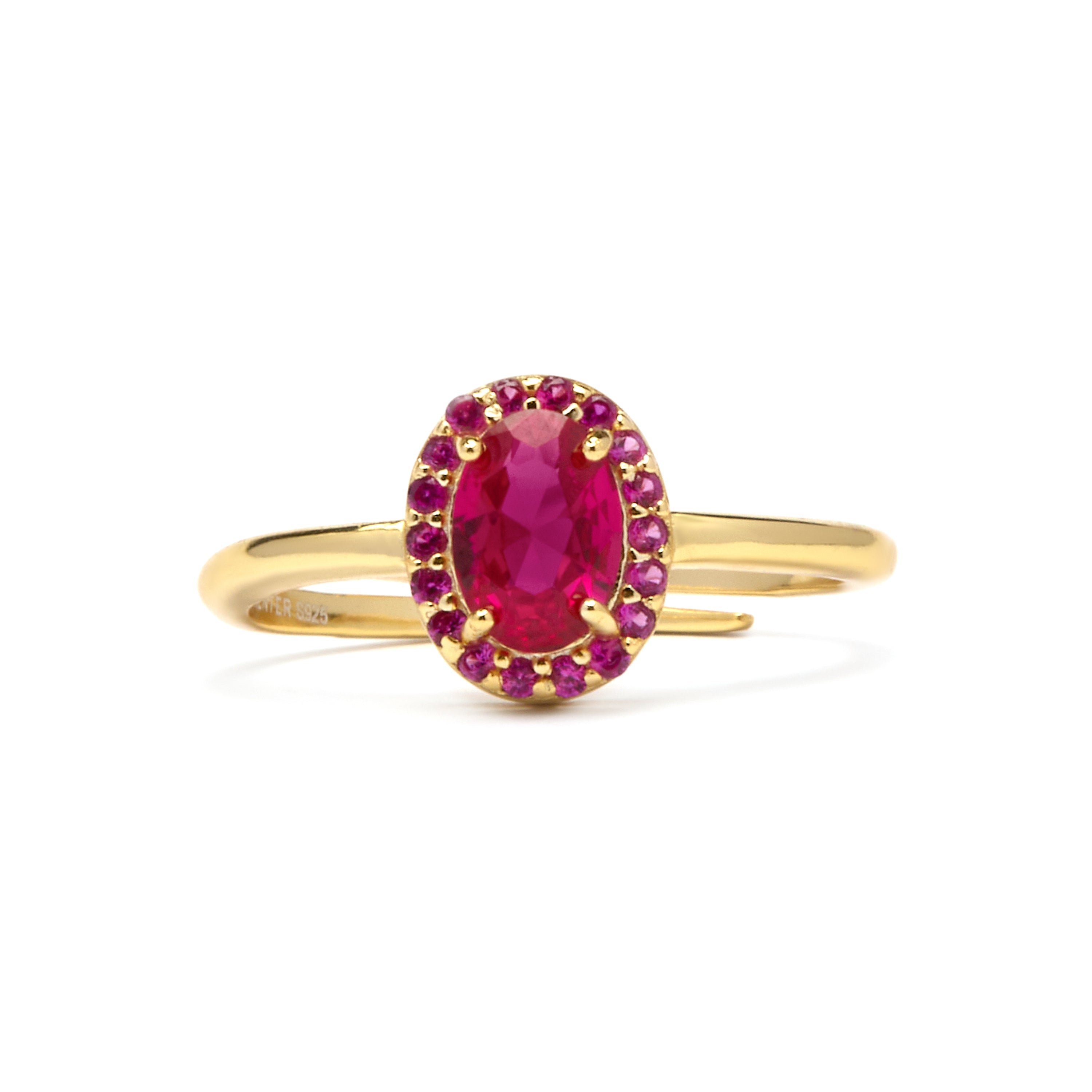 Anillo de Plata de Ley 925 y Circonita Aguamarina acabado rodio - Unxo