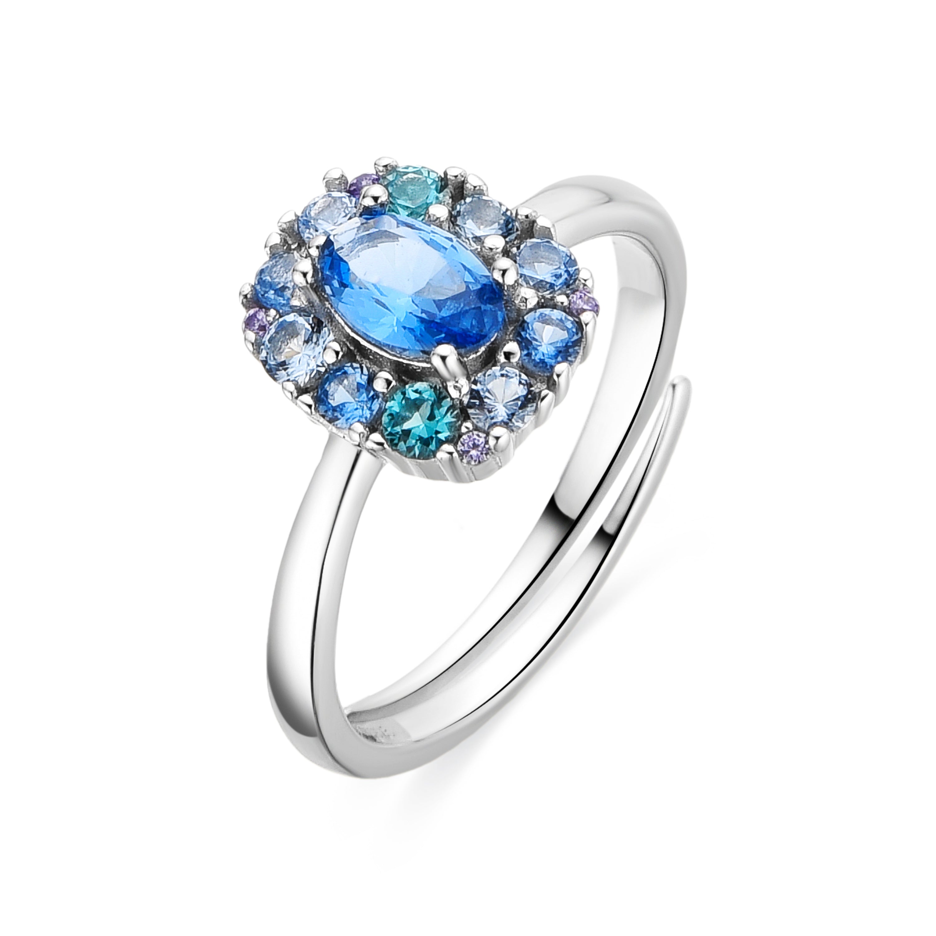Anillo de Plata de Ley 925 y Circonita Rubí acabado oro amarillo de 18k - Mezay